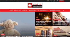 Desktop Screenshot of livingthecanadiandream.com